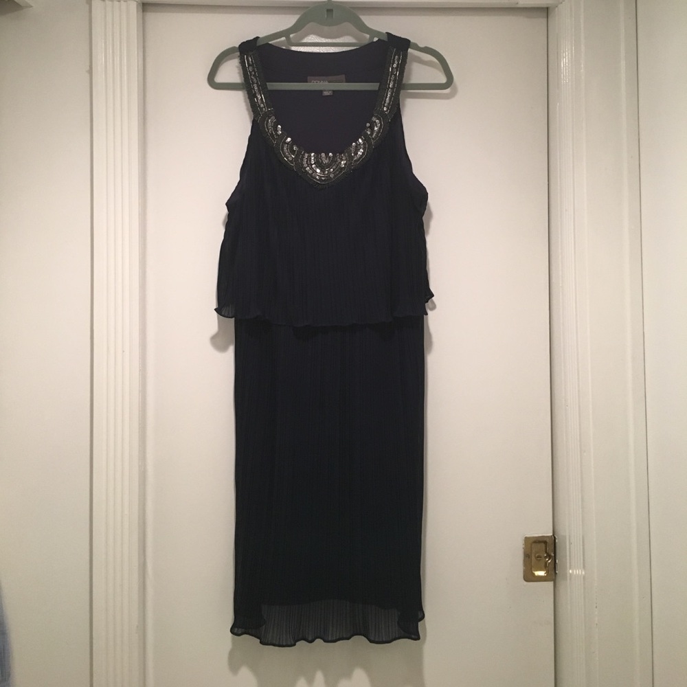 Navy blue beaded dress