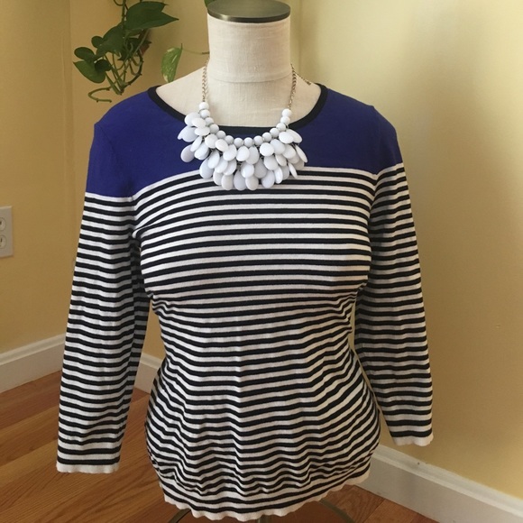 Talbots Colorblock Sweater - Picture 1 of 3