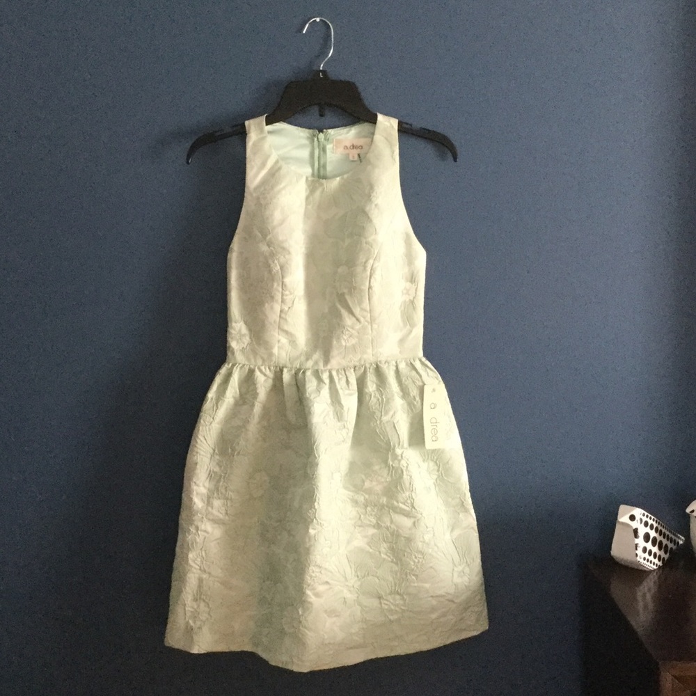 A. Drea mint floral pattern dress