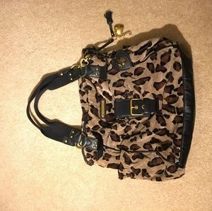 Juicy Couture Leopard Print Handbag w/ Keychain