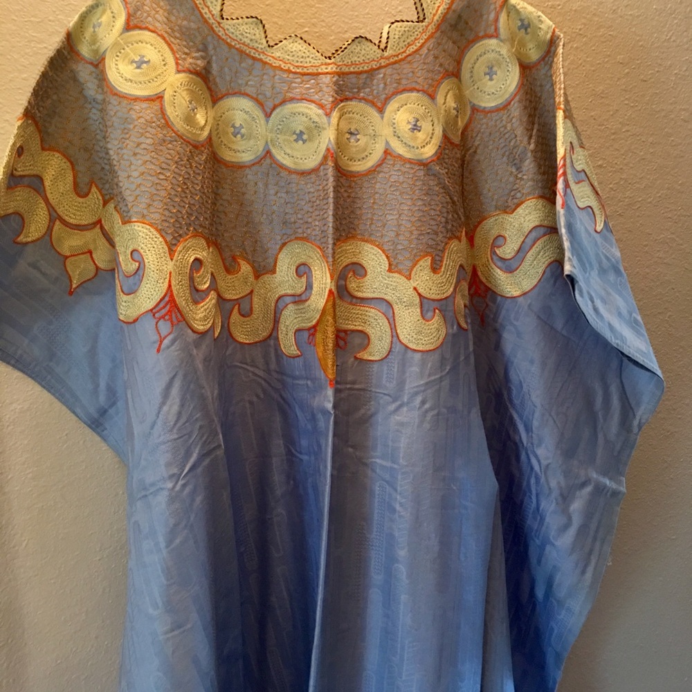 Vintage Nigerian 3-piece skirt, kaftan & headwrap