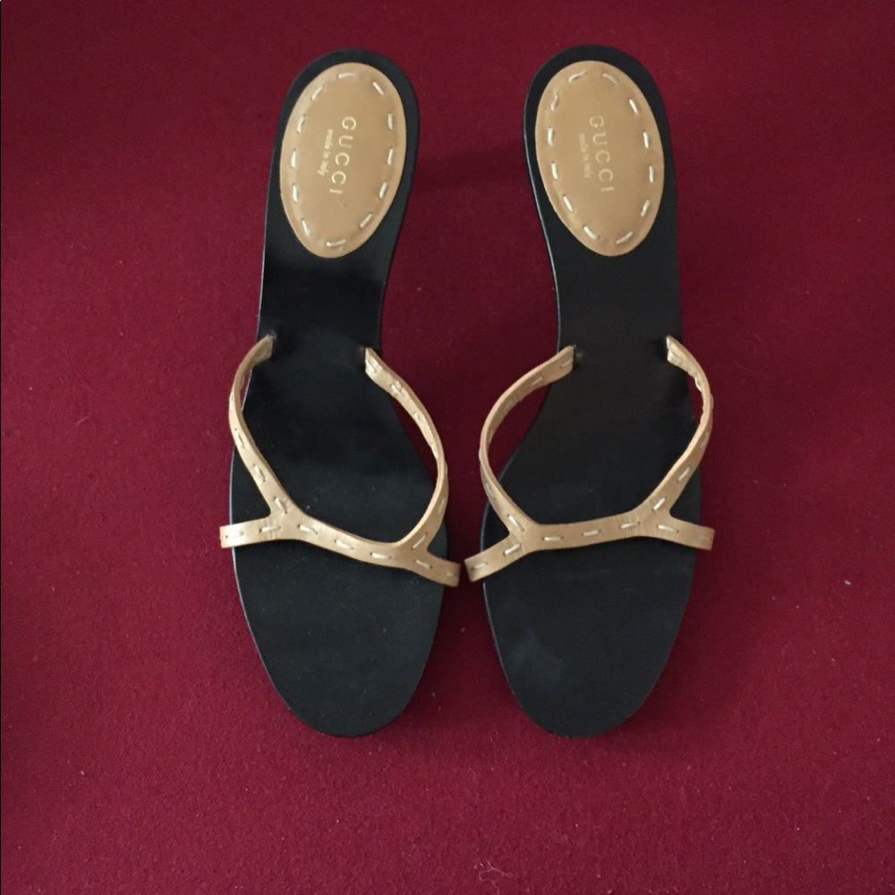 leather Gucci slide Sandals