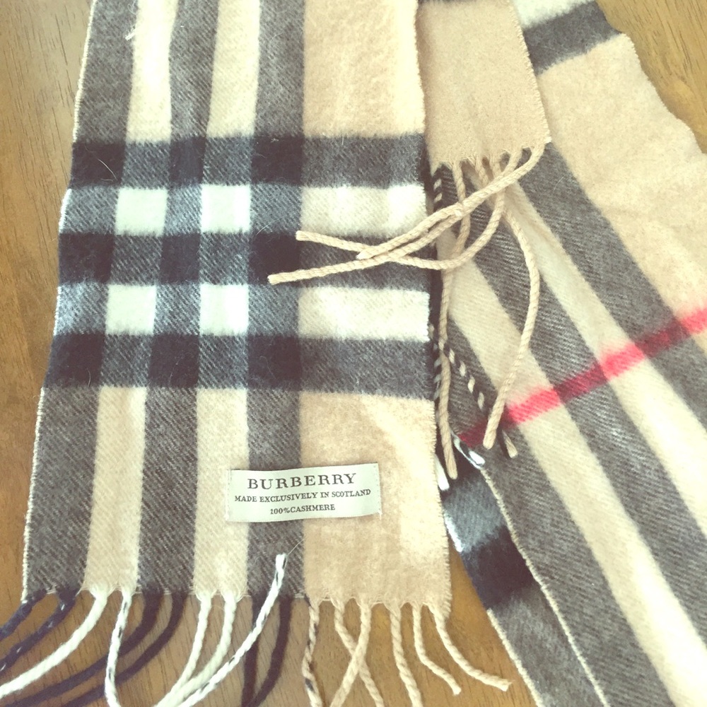 SOLD - Authentic Cashmere Burberry Scarf