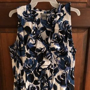 LAST CHANCE! Ann Taylor sleeveless floral blouse