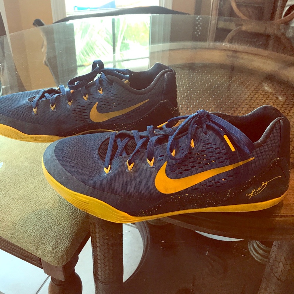 Kobe 9 Blue Gold Shoes/Men