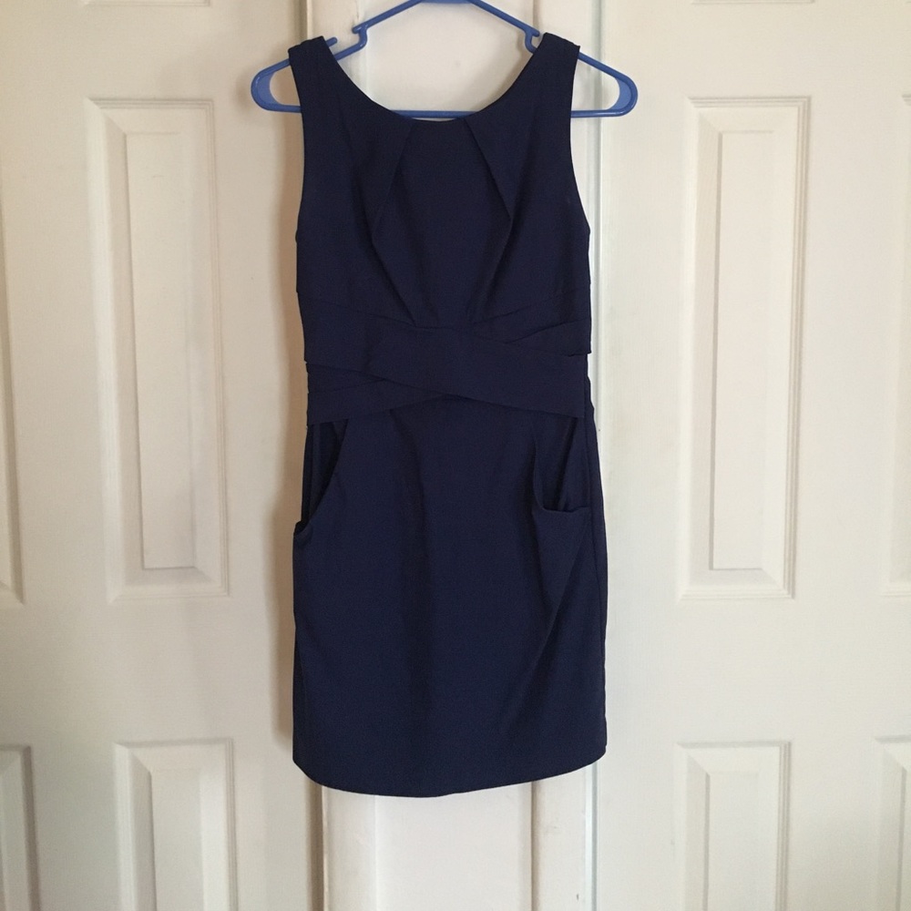Professional Navy Blue Dress