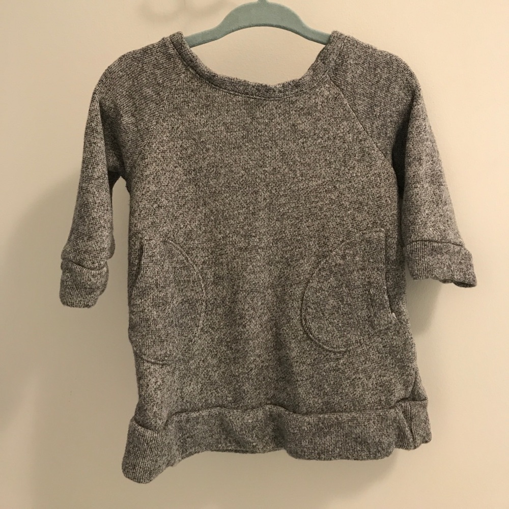 Baby gap marled Gray sweatshirt dress
