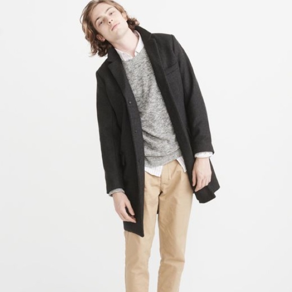 NWT Abercrombie Wool Top Coat