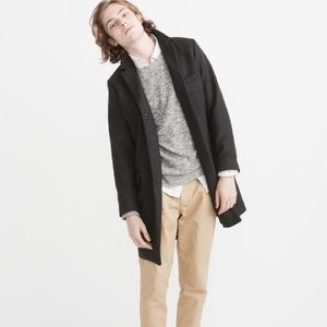 NWT Abercrombie Wool Top Coat