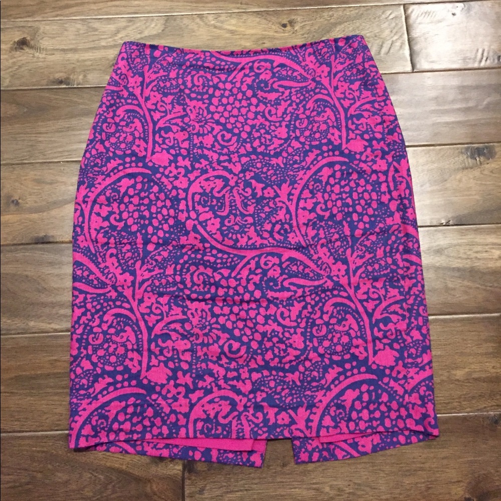 Ann Taylor Printed Pencil Skirt