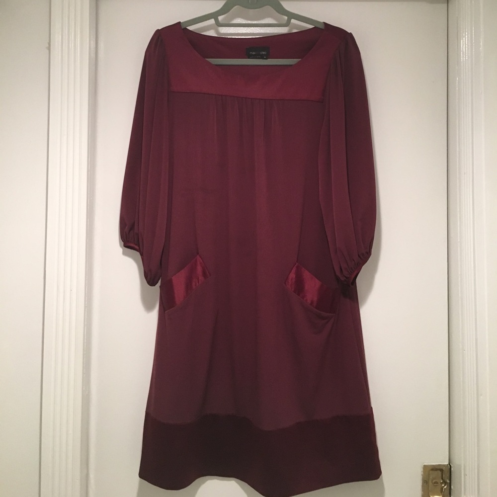 Max and Cleo dress with pockets and satin trim