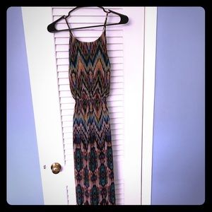 Arden B Multi colored maxi dress