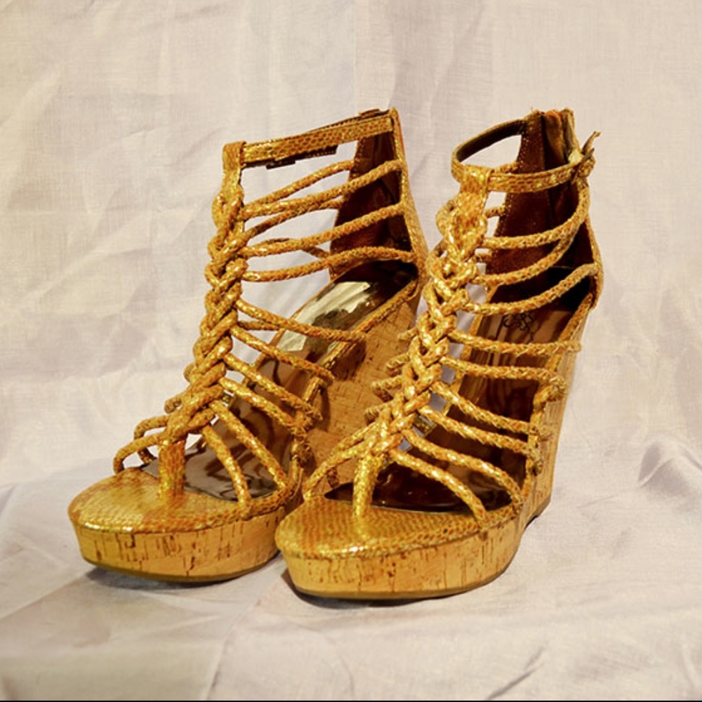 Carlos Santana Wedge Rope Sandals