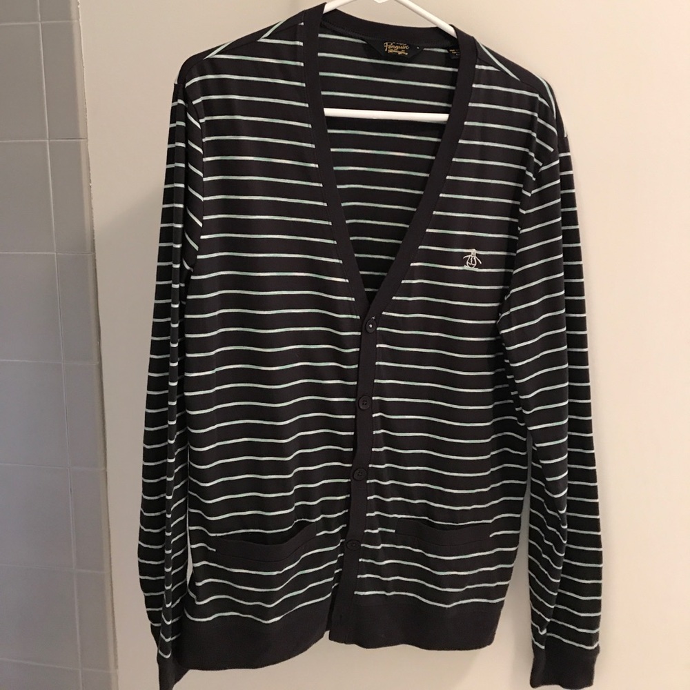 Original penguin cotton cardigan