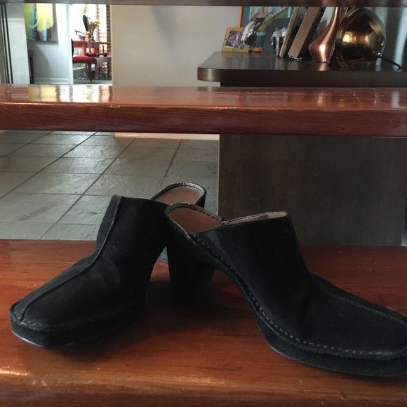 Liz Claiborne suede platform clogs/U - Picture 1 of 5