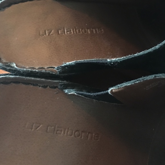 Liz Claiborne suede platform clogs/U - Picture 4 of 5