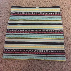 Tribal print mini skirt!