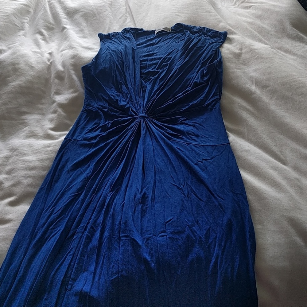 EUC Calvin Klein dress with flattering rouching