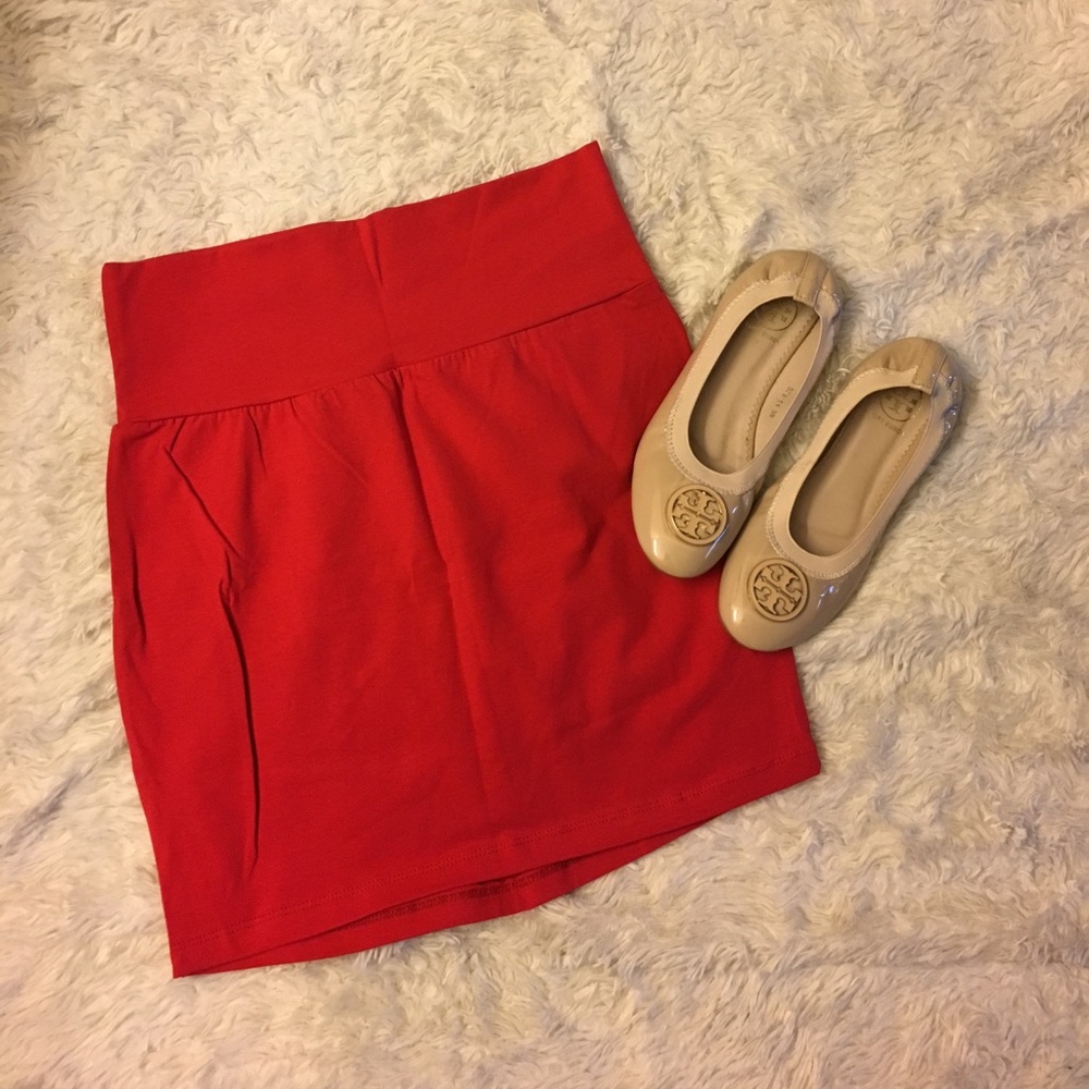 Red Pencil Skirt