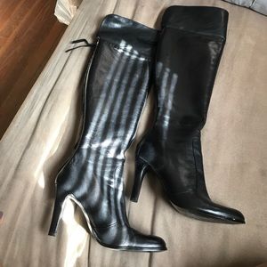 Ralph Lauren over the knee leather boots
