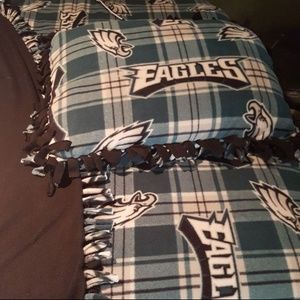 Philadelphia Eagles blanket and pillow