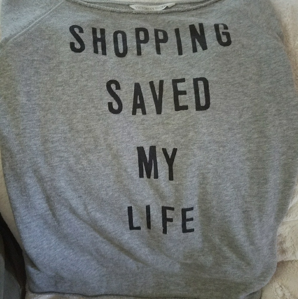 VS one shoulder sweatshirt