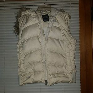North face vest with hood