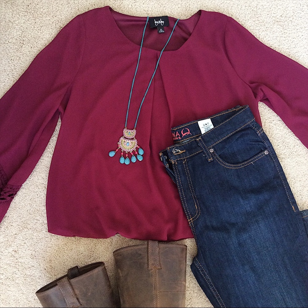 by&by Bell Sleeve Blouse