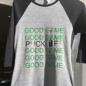 3/4 length sleeve hockey lovers shirt