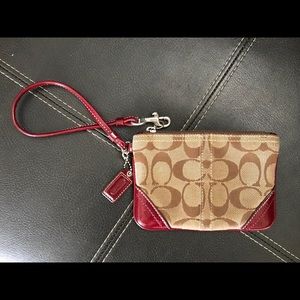 Classic Coach Wristlet