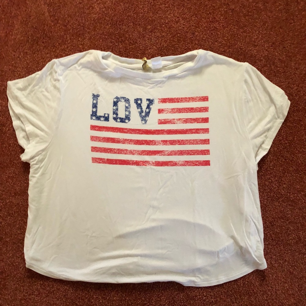 America/4th of July crop top