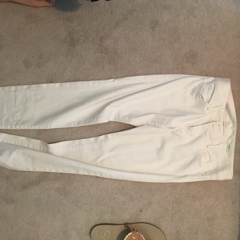 Lily Pulitzer white skinny jeans