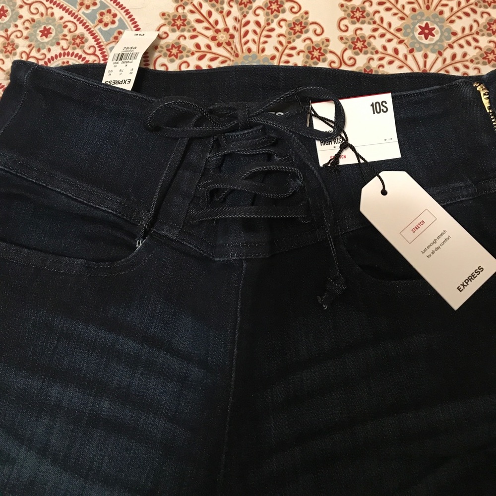 Express corset high rise jean leggings 💖