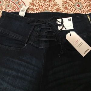 Express corset high rise jean leggings 💖