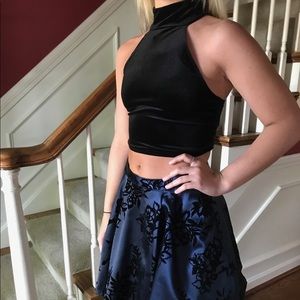 2 piece formal dress