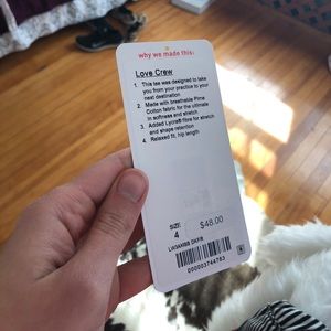 lululemon athletica Tops - Lululemon Love Crew 4 lululemon athletica Tops - Lululemon Love Crew 4