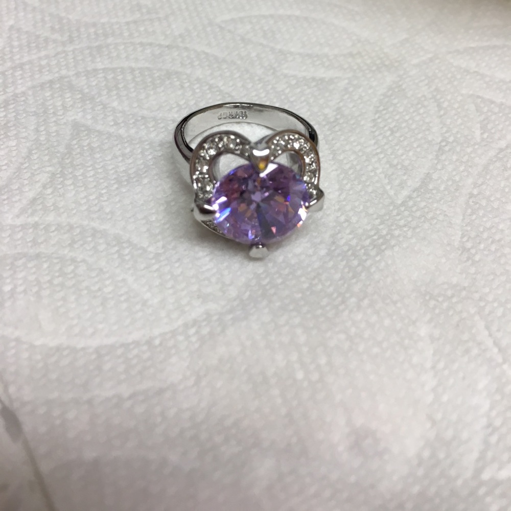 Fashion Jewelry Purple Crystal Ring