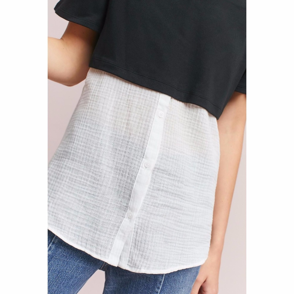 1 Left New POSTMARK Layered Off-Shoulder Tunic NWT - Picture 2 of 7