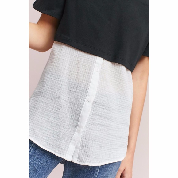 1 Left New POSTMARK Layered Off-Shoulder Tunic NWT - Picture 2 of 7