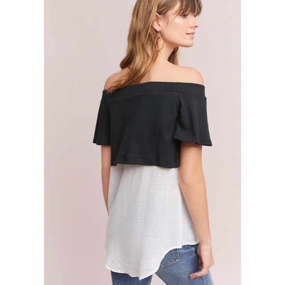 1 Left New POSTMARK Layered Off-Shoulder Tunic NWT - Picture 3 of 7