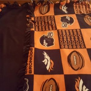 Denver Broncos throw blanket