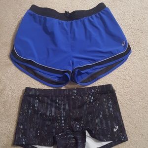 SALE!!! 2 in 1 Asics running shorts like new!!!