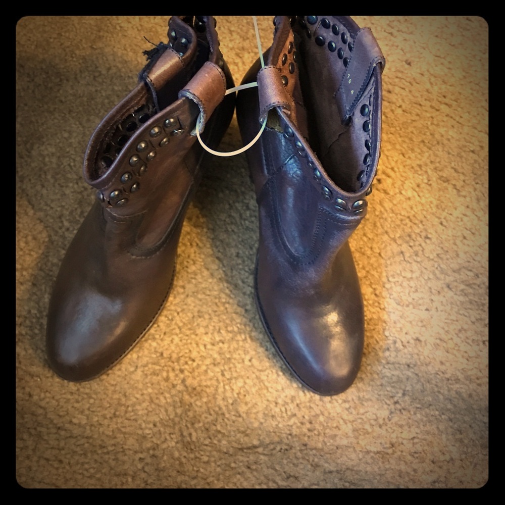 Frye studded boots
