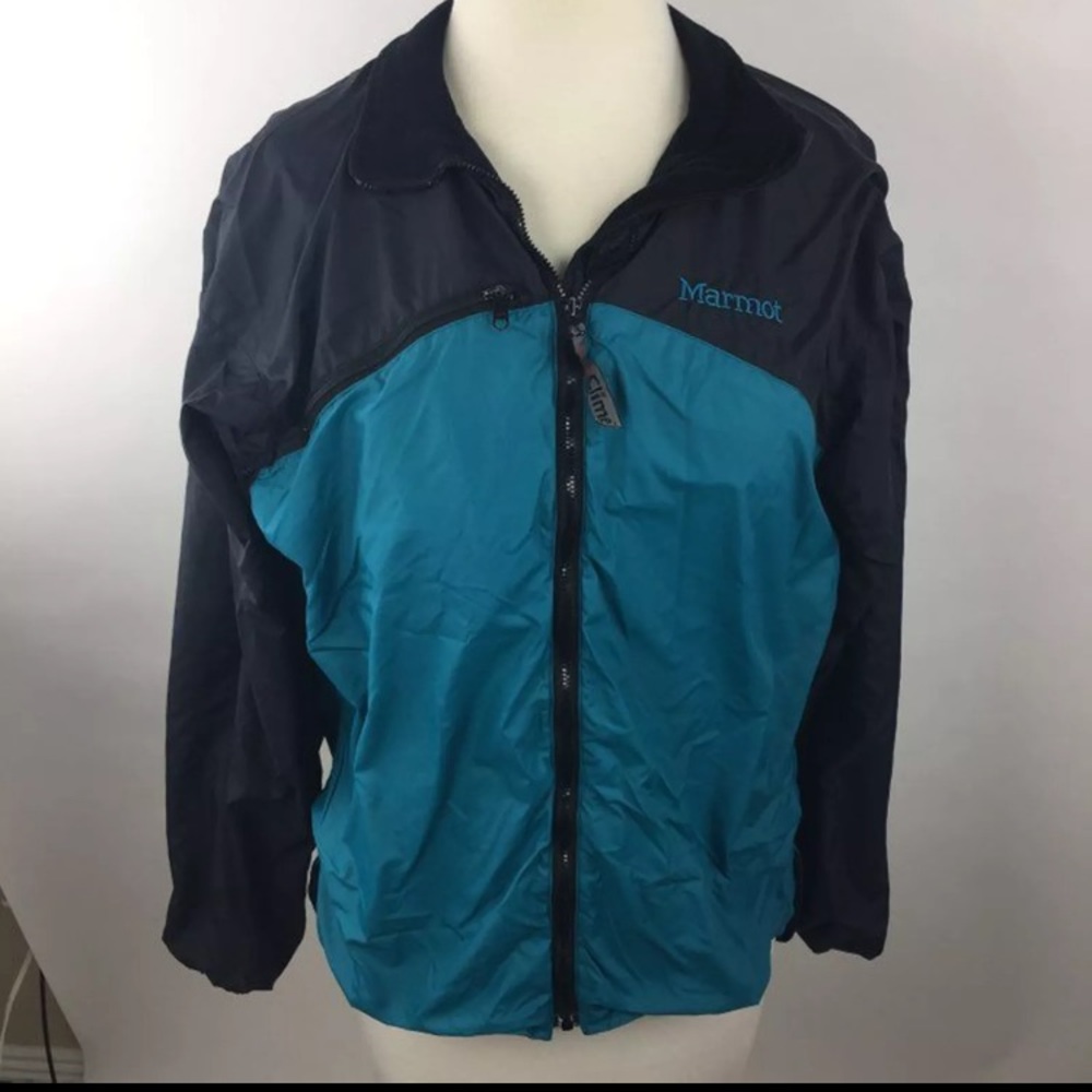 Marmot Turquoise And Black Jacket Sz Med