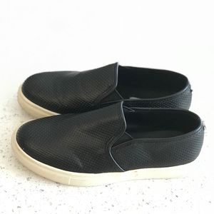 Black Steve Madden Slip Ons