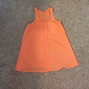Racerback orange tank!