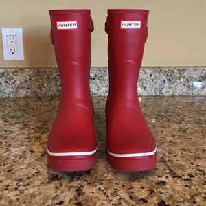 Red Hunter Boots.