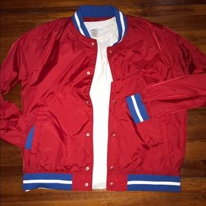 🔥🔥💪NWOT Men's RED BOMBER JACKET💪🔥🔥