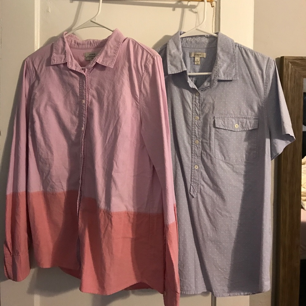 J Crew set of 2 button down shirts