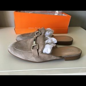 Clay mule loafers